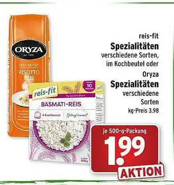 Wasgau Reis-fit Spezialitäten Oder Oryza Spezialitäten Angebot