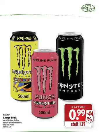 Wasgau Monster Energy Drink Angebot