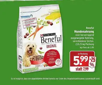 Wasgau Beneful Hundenahrung Angebot