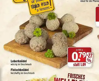 Wasgau Leberknödel, Fleischknödel Angebot