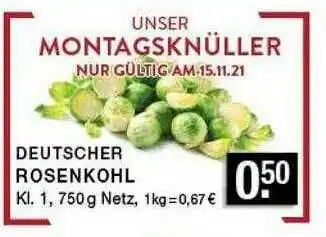 Edeka Zurheide Rosenkohl Angebot