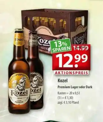 Getränkeland Kozel Premium Lager Oder Dark Angebot