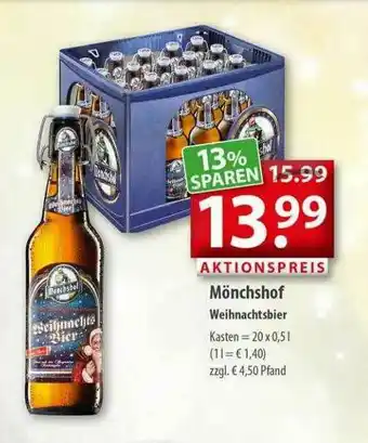 Getränkeland Mönchshof Weihnachtsbier Angebot