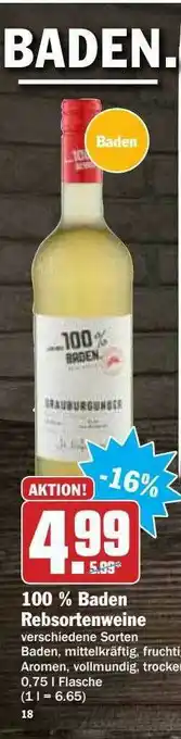 Hit 100% Badfen Rebsortenweine Angebot