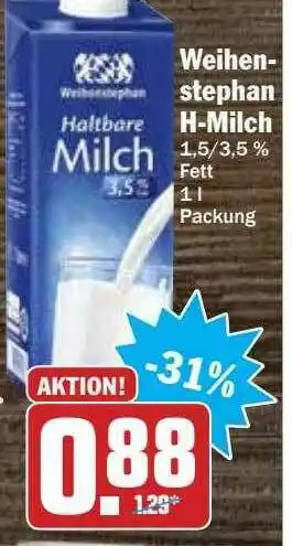 Hit Weihen-stephan H-milch Angebot