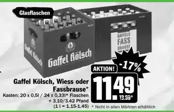 Hit Gaffel Kölsch Wiess Oder Fassbrause Angebot