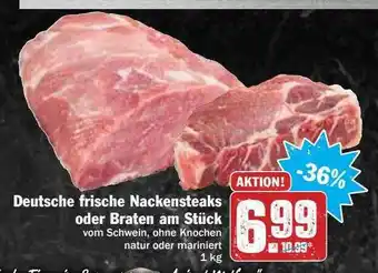 Hit Deutsche Frische Nackensteaks Oder Braten Am Stück Angebot