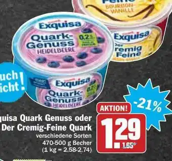 Hit Exquisa Quark Genuss Oder Der Cremig-feine Quark Angebot