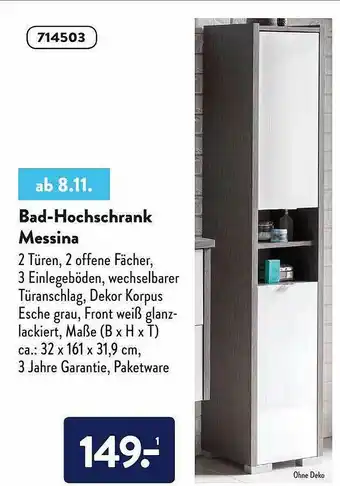 Aldi Nord Bad-hochschrank Messina Angebot