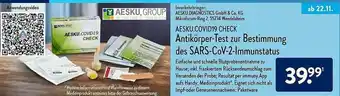 Aldi Nord Aesku.covid19 Check Antikörper-test Zur Bestimmung Des Sars-cov-2-immunstatus Angebot