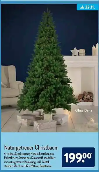 Aldi Nord Naturgetreuer Christbaum Angebot