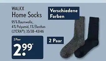 Aldi Nord Walkx Home Socks Angebot