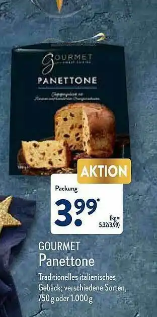 Aldi Nord Gourmet Panettone Angebot