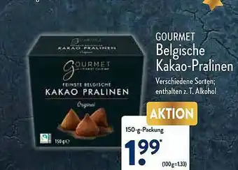 Aldi Nord Gourmet Belgische Kakao-pralinen Angebot