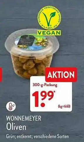 Aldi Nord Wonnemeyer Oliven Angebot