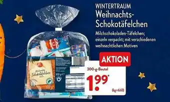 Aldi Nord Wintertraum Weihnachts-schokotäfelchen Angebot