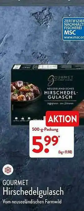 Aldi Nord Gourmet Hirschdelgulasch Angebot