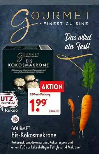 Aldi Nord Gourmet Eis-kokosmakrone Angebot