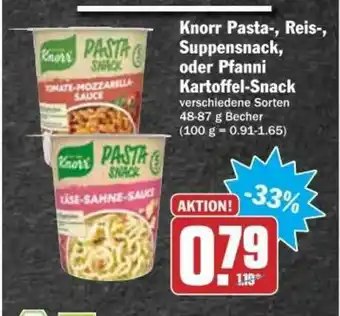 dodenhof Knorr Pasta- Reis- Suppensnack Oder Pfanni Kartoffel-snack Angebot