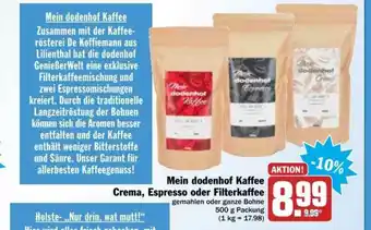 dodenhof Mein Dodenhof Kaffee Crema Espresso Oder Filterkaffee Angebot