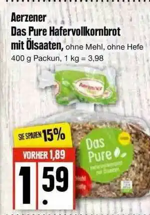 Edeka Aerzener Das Pure Hafervollkornbrot Mit ölsaaten Angebot