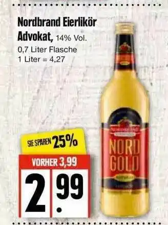 Edeka Nordbrand Eierlikör Advokat Angebot