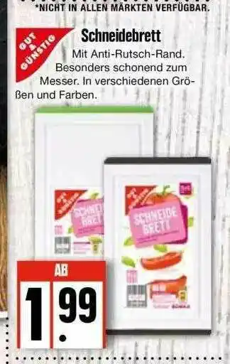 Edeka Gut & Günstig Schneidebrett Angebot