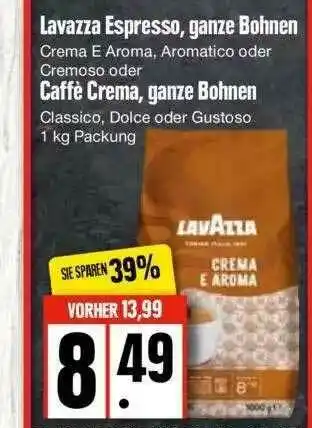 Edeka Lavazza Espresso, Ganze Bohnen Oder Caffe Crema, Ganze Bohnen Angebot