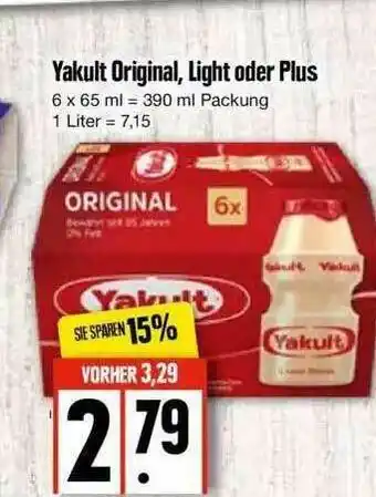 Edeka Yakult Original, Light Oder Plus Angebot