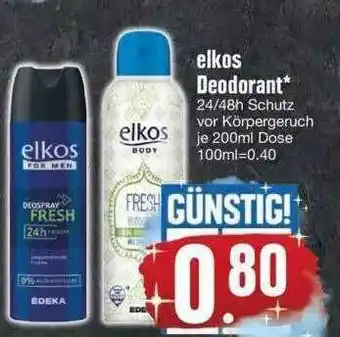 Edeka Elkos Deodorant Angebot