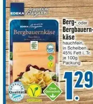 Edeka Berg Oder Bergbauern Käse Angebot