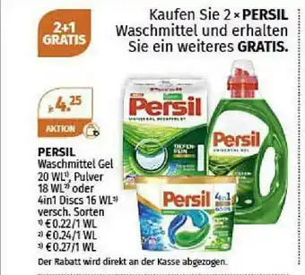 Müller Persil Waschmittel Gel Angebot