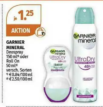 Müller Garnier Mineral Deospray Oder Roll On Angebot