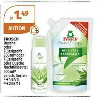 Müller Frosch Dusche Oder Flüssigseife Oder Dusche Nachfüllbeutel Angebot