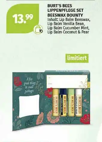 Müller Burt's Bees Lippenpflege Set Beeswax Bounty Angebot