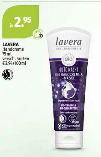 Müller Lavera Handcreme Angebot