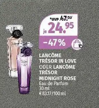 Müller Lancôme Trésor In Love Oder Midnight Rose Angebot