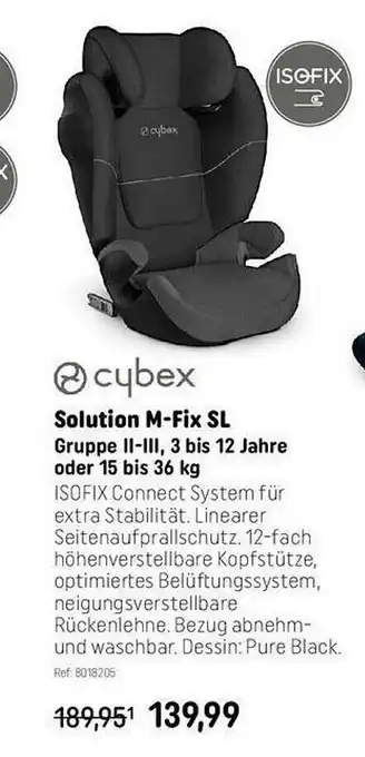 Smyths Toys Cybex Solution M-fix Sl Angebot