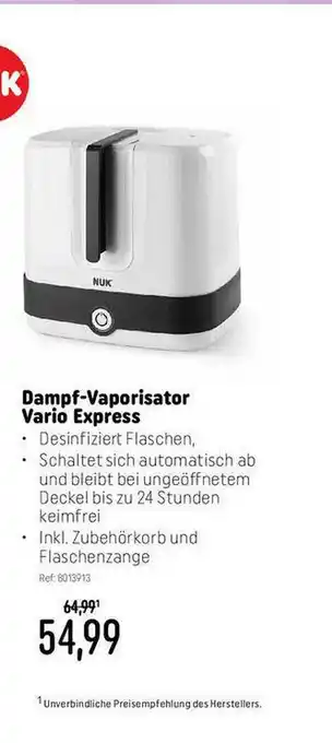 Smyths Toys Dampf-vaporisator Vario Express Angebot