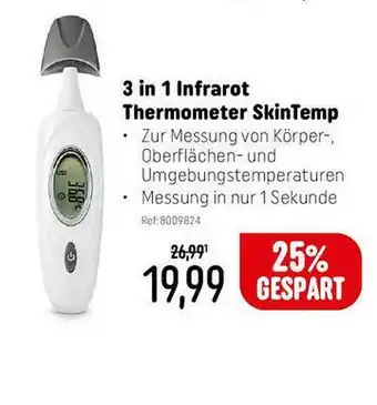 Smyths Toys 3in1 Infrarot Thermometer Skintemp Angebot