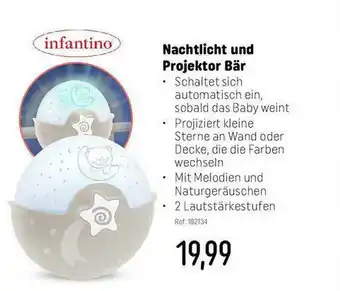 Smyths Toys Infantino Nachtlicht Projektor Bär Angebot