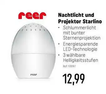 Smyths Toys Reer Nachtlicht Und Projektor Starlino Angebot