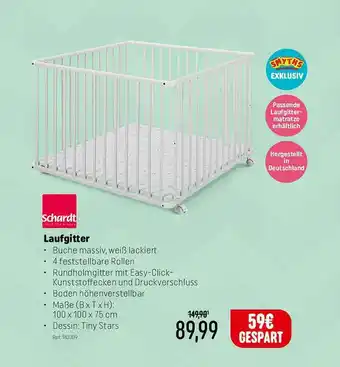 Smyths Toys Schardt Laufgitter Angebot