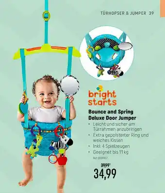 Smyths Toys Bright Starts Bounce And Spring Deluxe Door Jumper Angebot