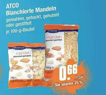 V Markt ATCO Blanchierte Mandeln Angebot