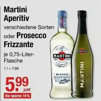 V Markt Martini Aperitiv Oder Prosecco Frizzante Angebot