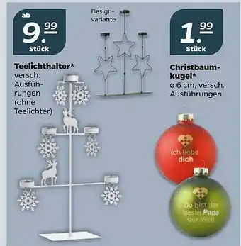 NETTO Teelichthalter Oder Christbaumkugel Angebot