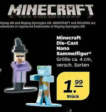 NETTO Minecraft Die-cast Nano Sammelfigur Angebot