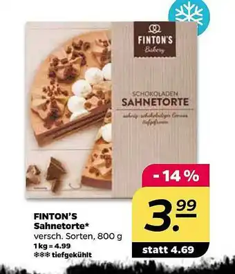 NETTO Finton's Sahnetorte Angebot