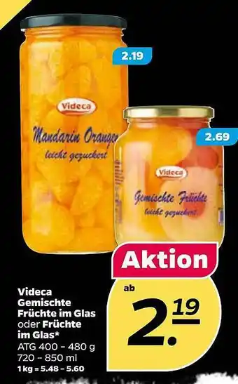 NETTO Videca Gemischte Früchte Im Glas Angebot